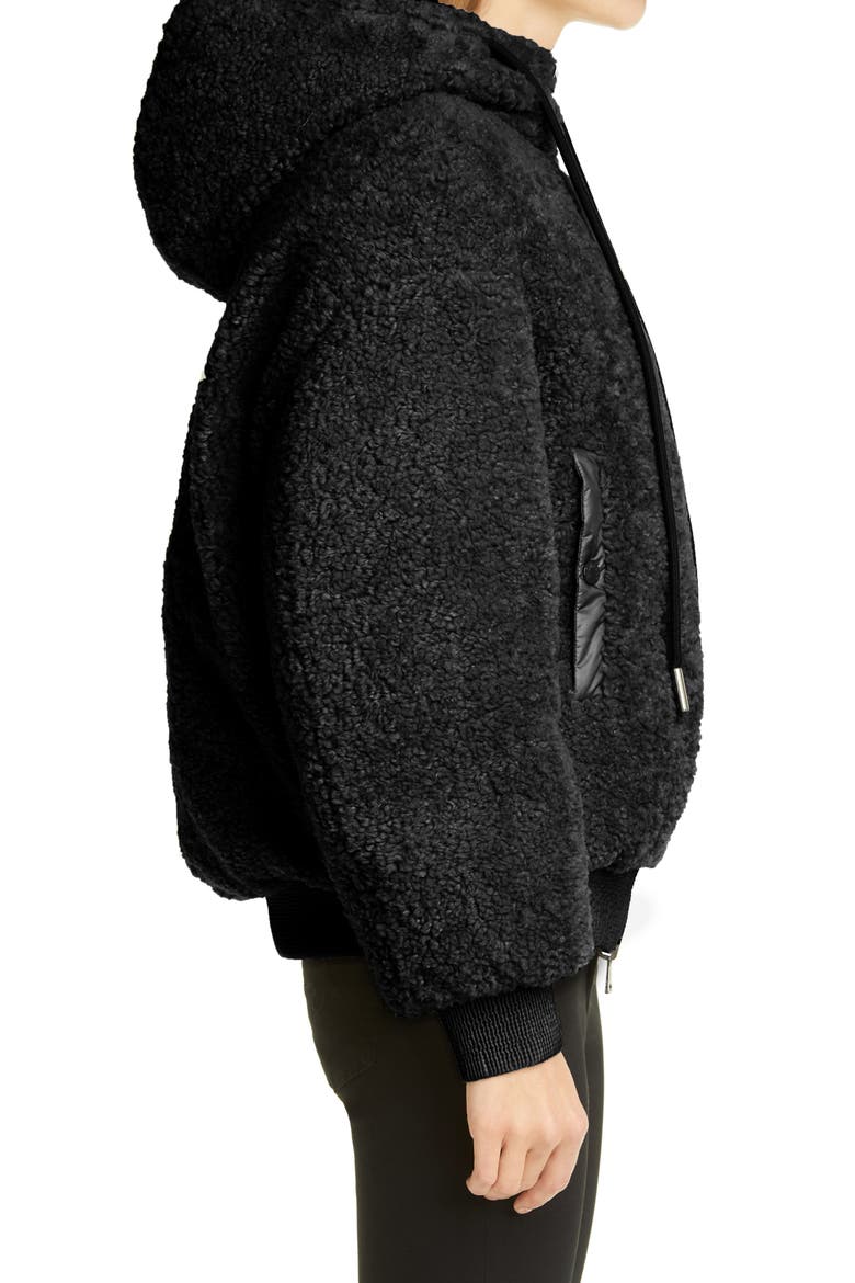 Ilet Reversible Faux Shearling Puffer Jacket, Alternate, color, BLACK