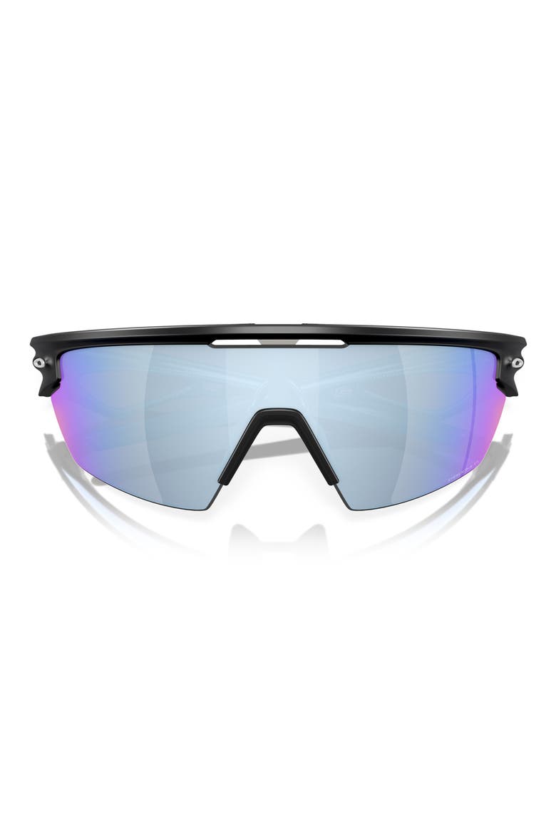 Gender Inclusive Sphaera 36mm Polarized Rectangle Sunglasses, Alternate, color, MATTE BLACK / PRIZM