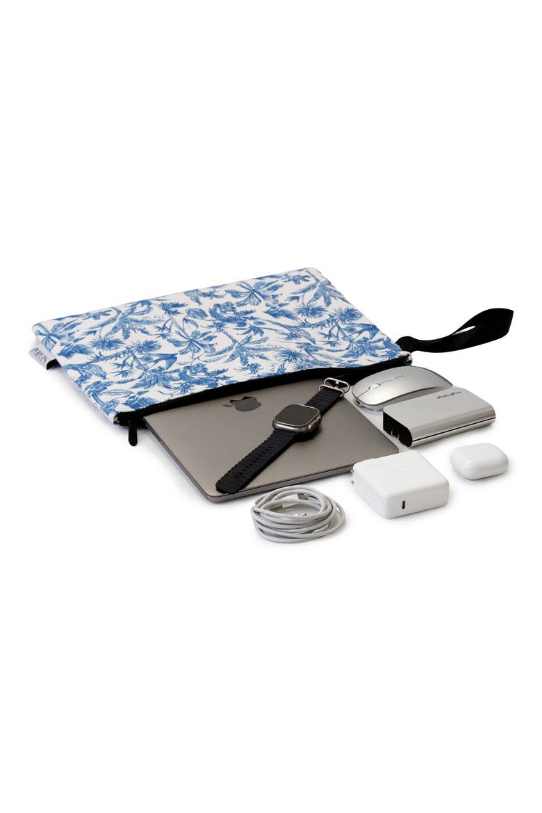 Water Resistant Laptop Sleeve, Alternate, color, BLUE PRINT