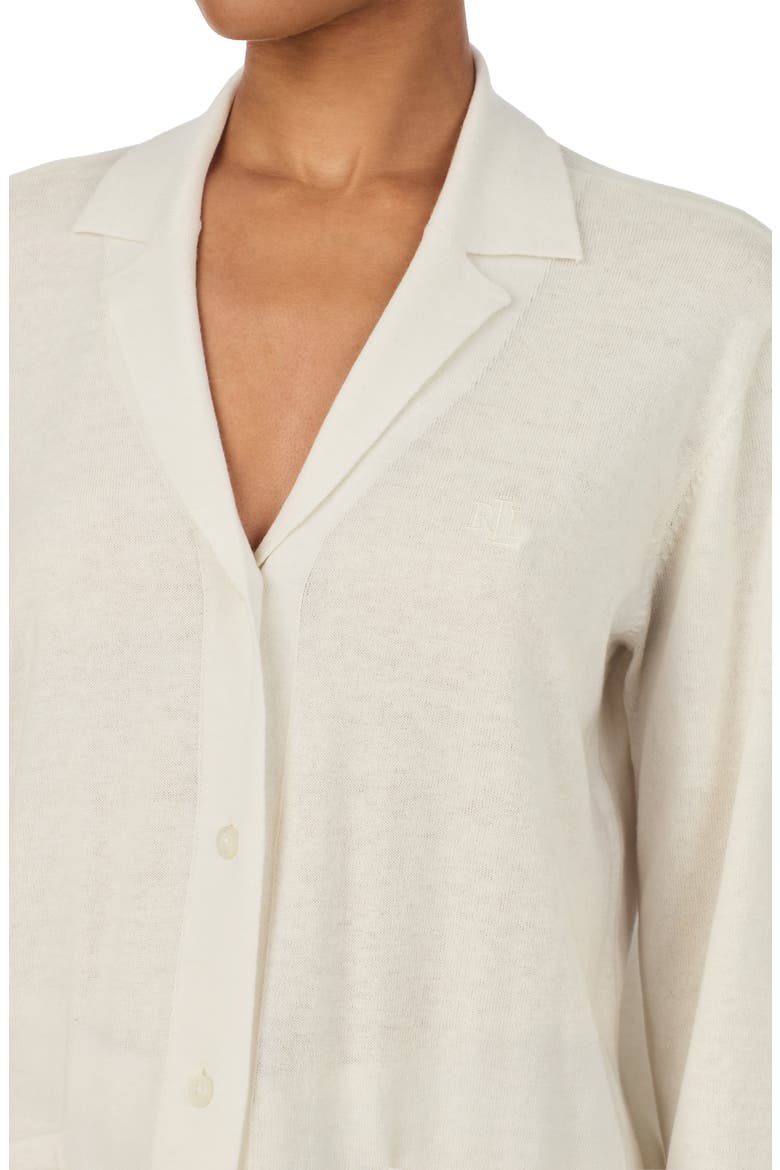 Cotton & Cashmere Pajamas, Alternate, color, CREAM