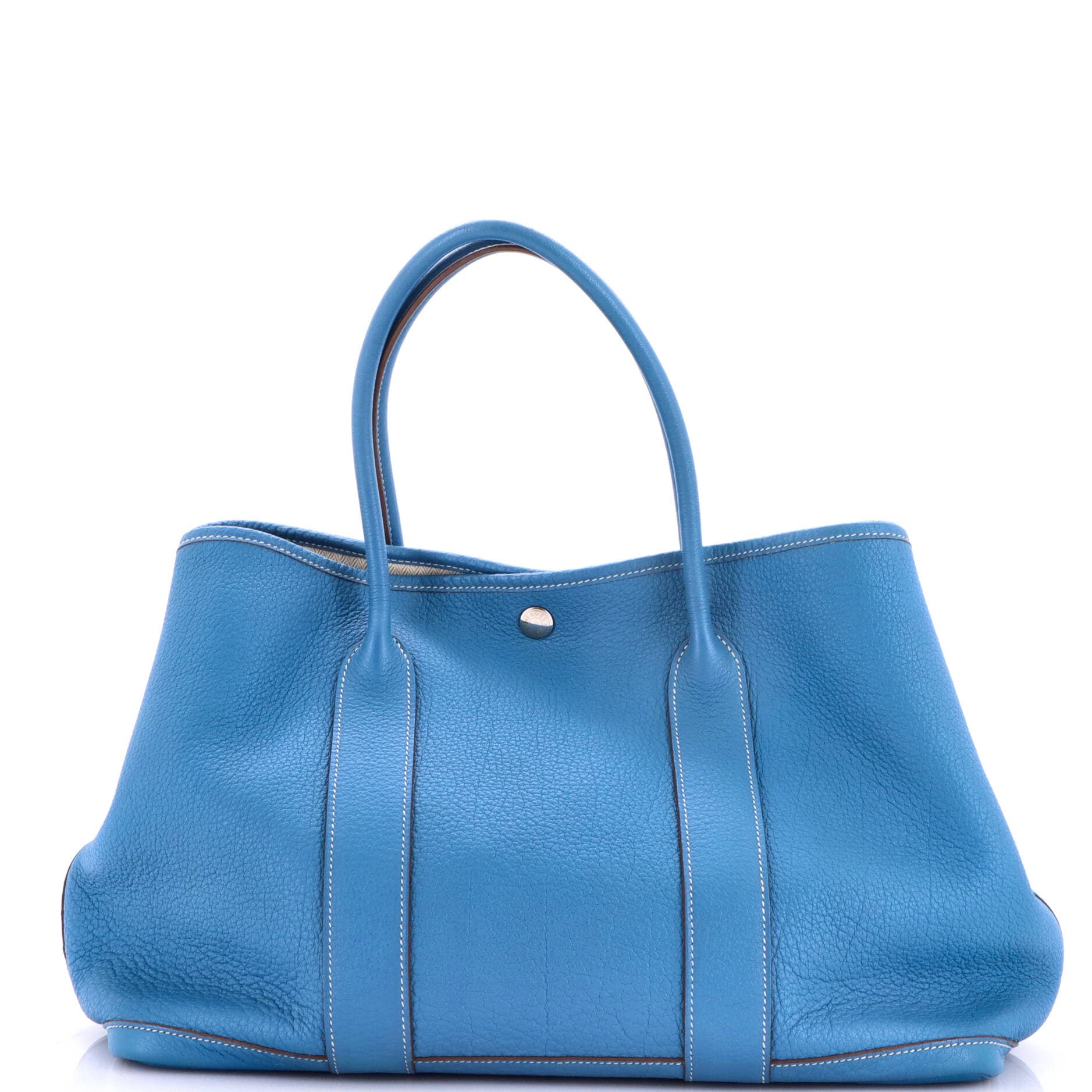 Garden Party Tote Leather 36, Main, color, Blue