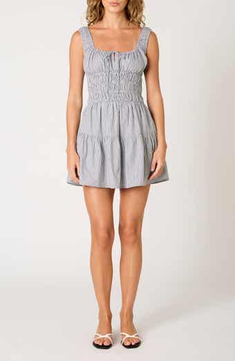 Nia Salt Stripe Cotton Mini Sundress
