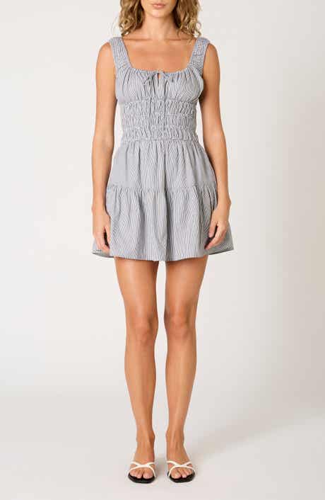 Nia Salt Stripe Cotton Mini Sundress