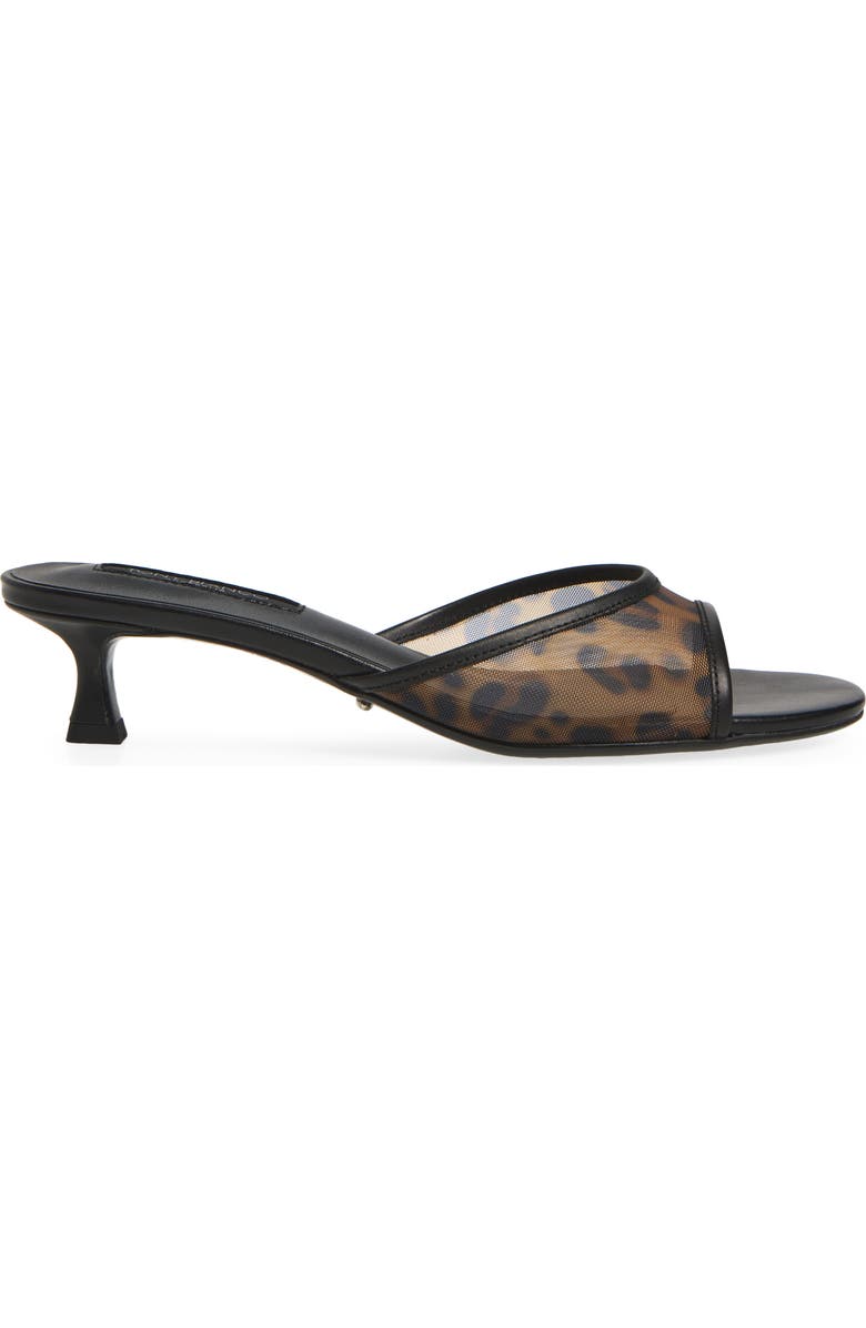 Tony Bianco Pru Kitten Heel Slide Sandal, Alternate, color, Leopard Nylon