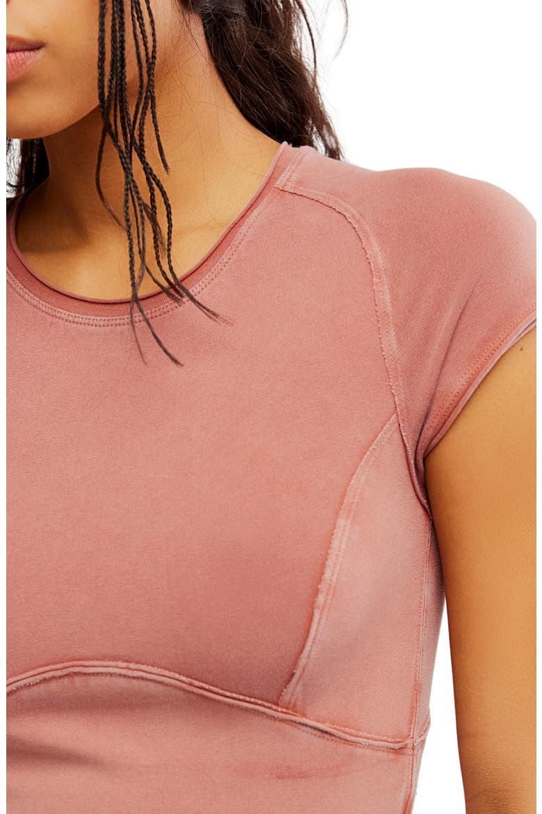 Protagonist Stretch Cotton Baby Tee, Alternate, color, CEDAR WOOD