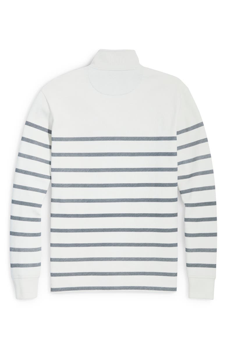 vineyard vines Saltwater Breton Stripe Quarter Zip Pullover, Alternate, color, Nautical Navy