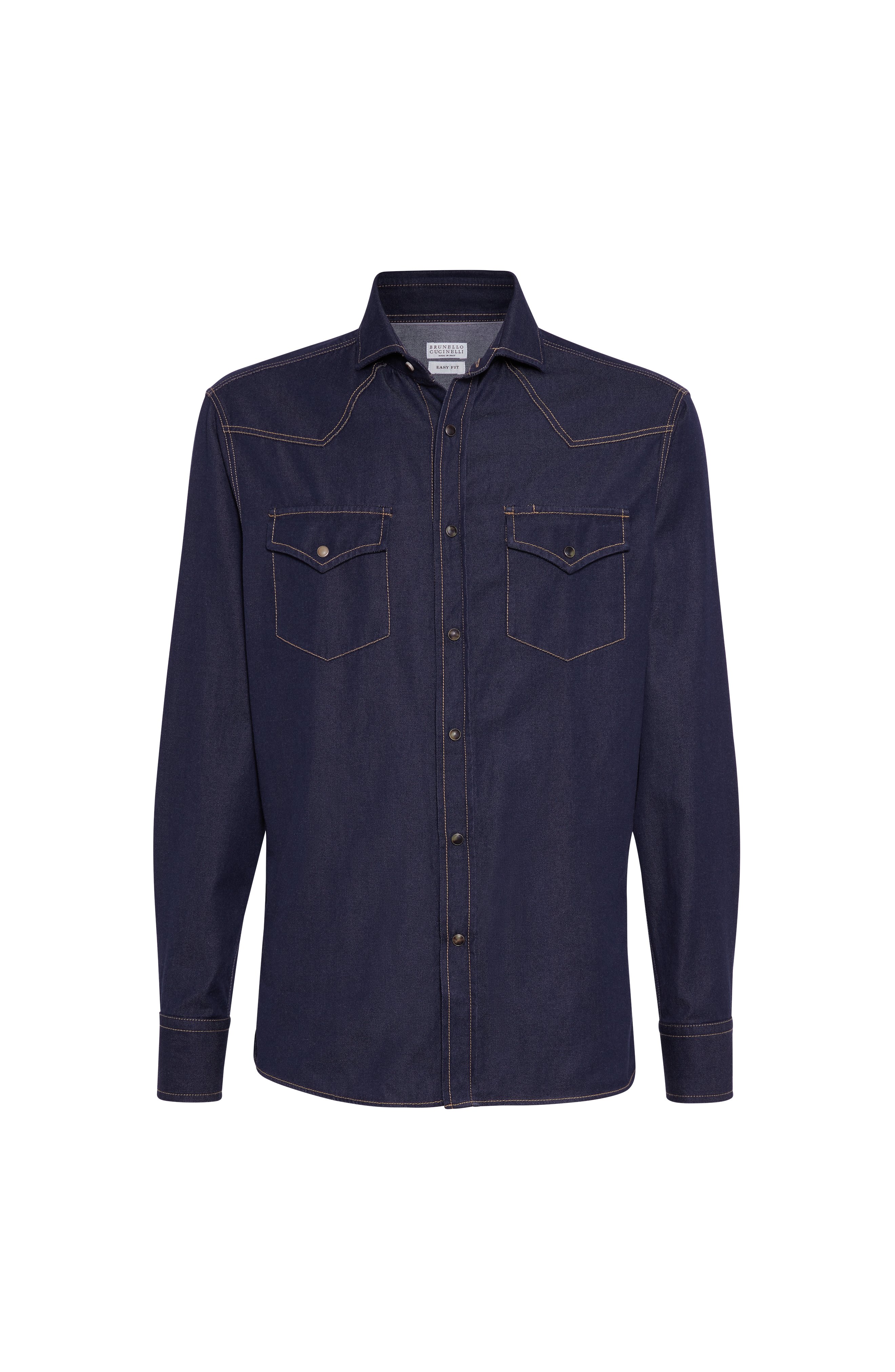 Shirt with snaps