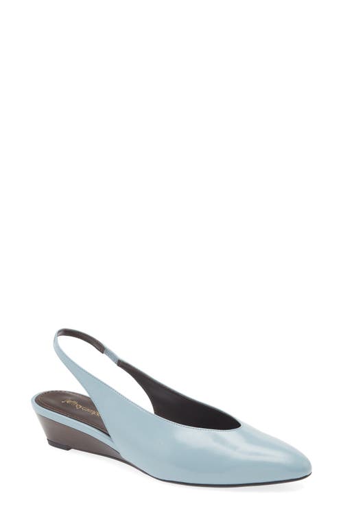 Jeffrey Campbell Snoop Slingback Wedge Pump In Light Blue