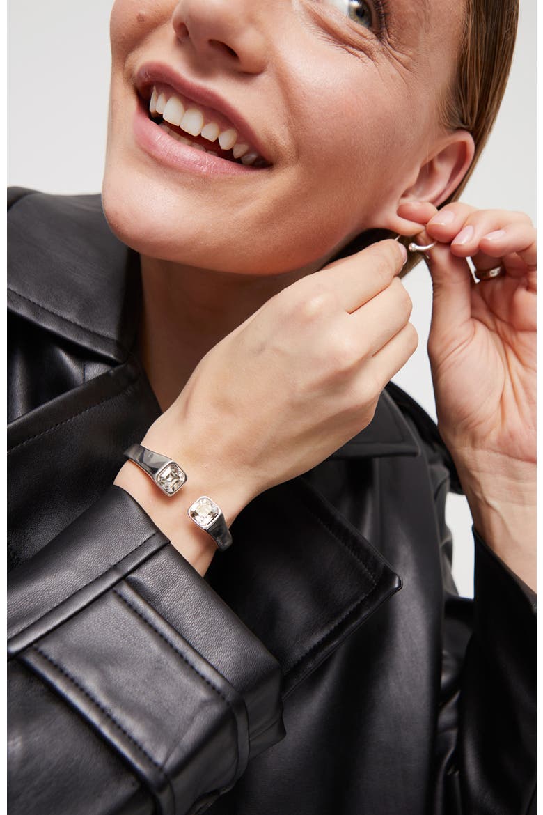 Sterling Silver Plated Inner Spring Bracelet, Alternate, color, Silver