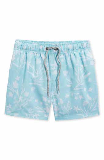 Vintage Summer Kids' Floral Four-Way Stretch Volley Swim Trunks