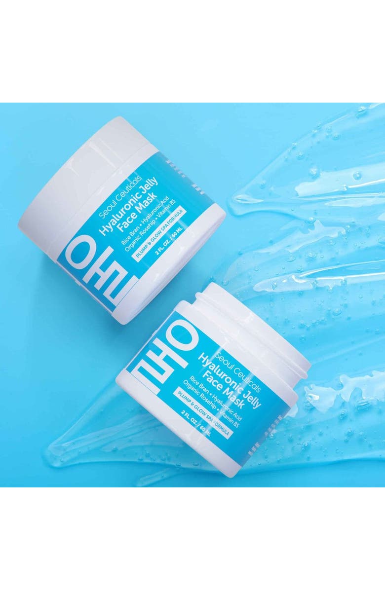 Seoul Ceuticals Korean Skincare Hyaluronic Jelly Face Mask, Alternate, color, Clear