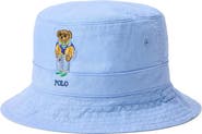 Polo Ralph Lauren Polo Bear Embroidered Linen Bucket Hat