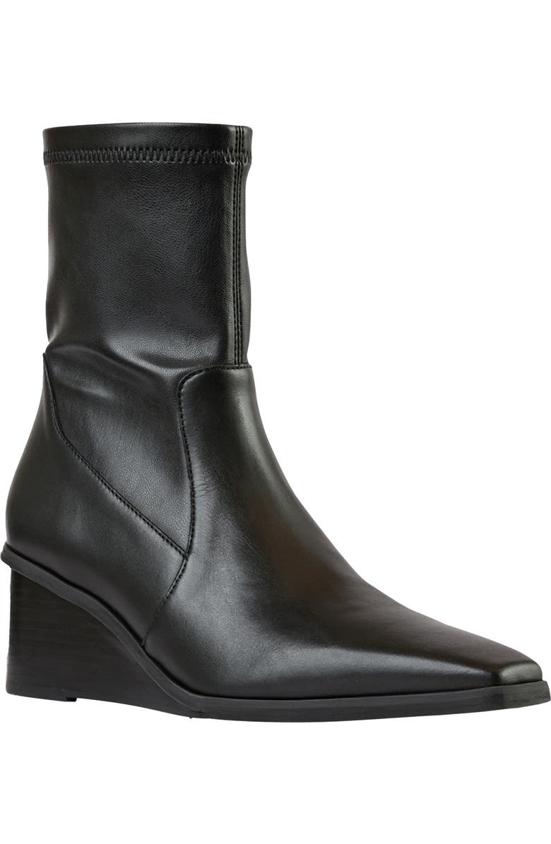 André Assous Verona Wedge Bootie, Main, color, Black