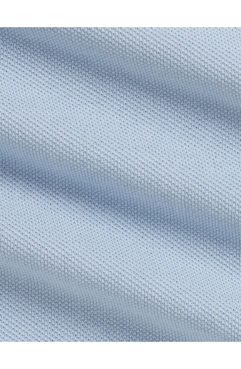 Ralph Lauren Cotton Piqué Romper, Alternate, color, Estate Blue