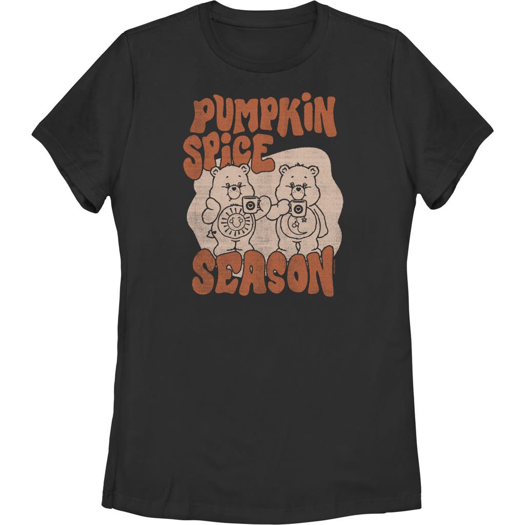 Care Bears Pumpkin Spice Season Graphic T-shirt In Black
