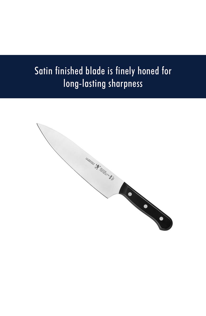 HENCKELS CUTLERY Solution 10-Piece Knife Block Set, Alternate, color, Black