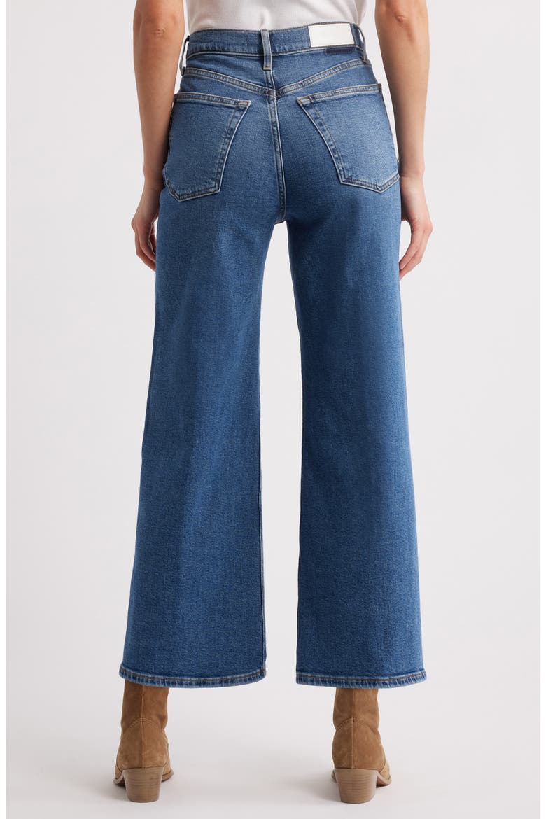 High Waist Crop Wide Leg Jeans, Alternate, color, MID 70S