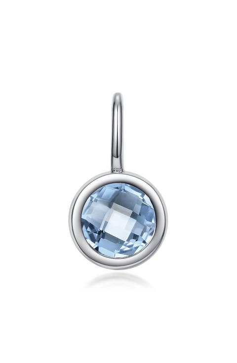 Simulated Birthstone Pendant