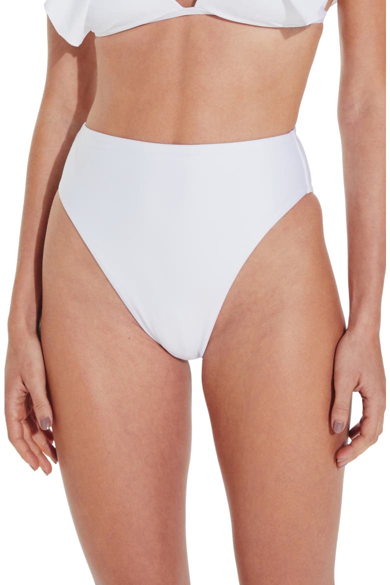 Gigi Hot Solid Bikini Bottoms, Main, color, WHITE