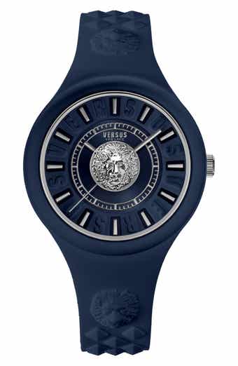 VERSUS Versace Women's Fire Island Lion Silicone Strap Watch, 39mm