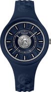 VERSUS Versace Women's Fire Island Lion Silicone Strap Watch, 39mm