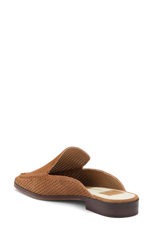 Dolce Vita Brevyn Perforated Mule In Pecan Perforated Suede