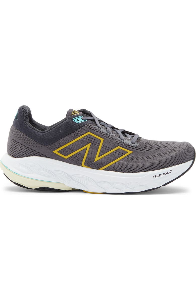 New Balance 860 Running Shoe, Alternate, color, Magnet/ Ginger Lemon