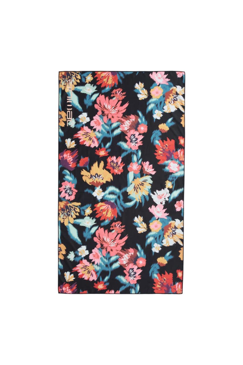 Flowers Travel Microfiber Towel, Main, color, Multicolored