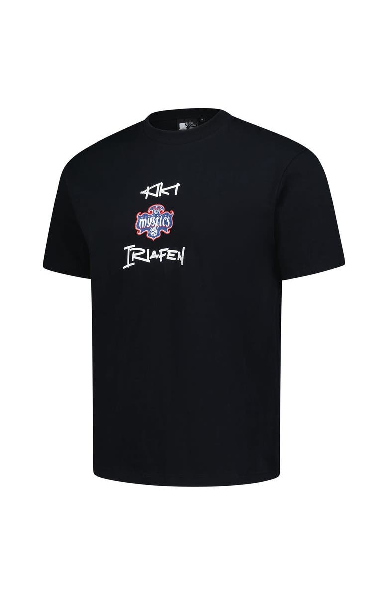 round21 Unisex round21 Kiki Iriafen Black Washington Mystics 2025 WNBA Draft Name & Number T-Shirt, Alternate, color, Black