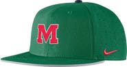 Nike Men's Nike Green Ole Miss Rebels On-Field Baseball Performance Fitted Hat