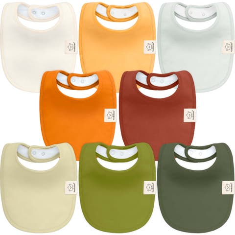 8-Pack Baby Drool Bibs