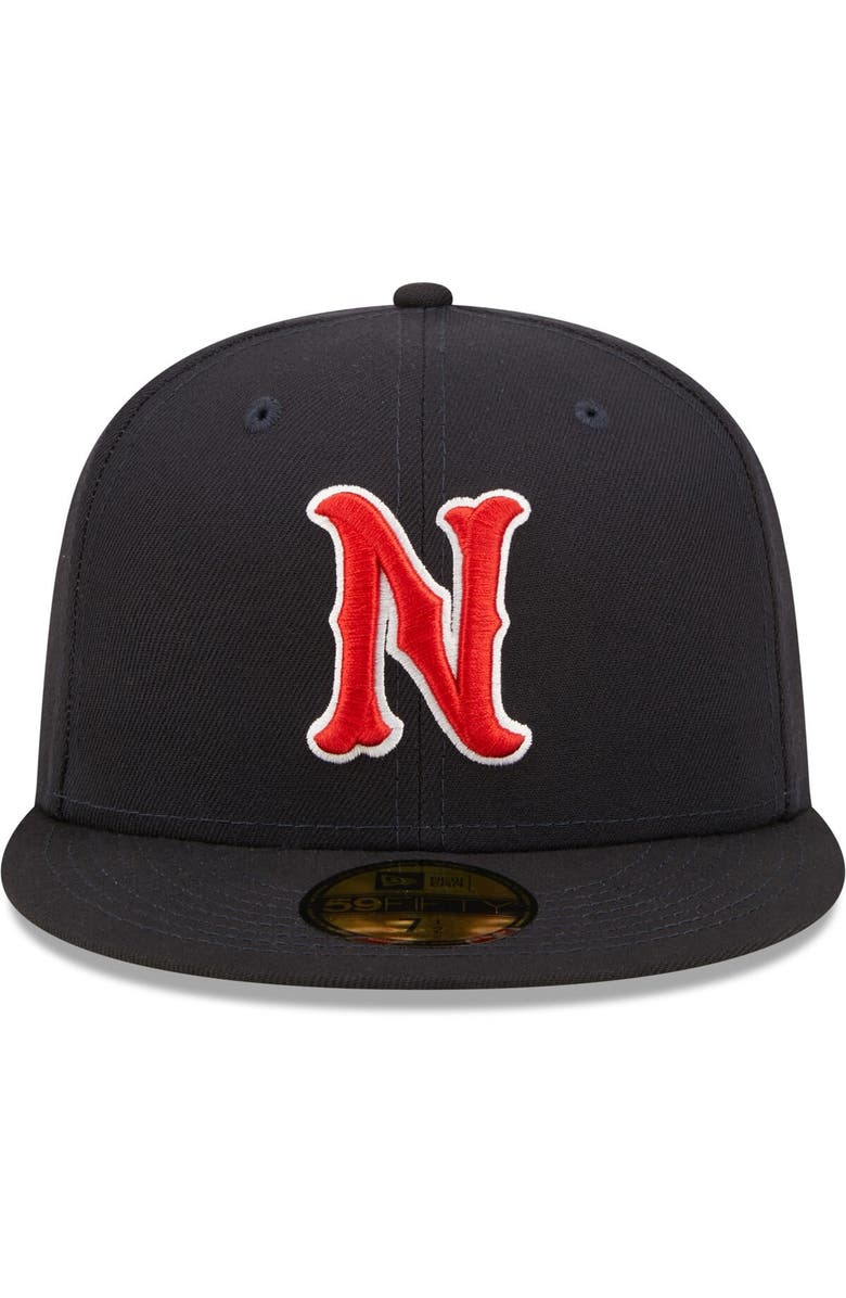 New Era Men's New Era Navy Nashville Sounds Authentic Collection Team Home 59FIFTY Fitted Hat, Alternate, color, Navy