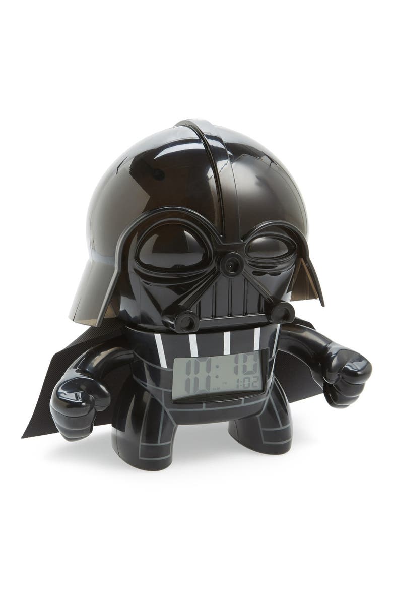 'Star Wars™ - Darth Vader' Light-Up Alarm Clock, Main, color, BLACK