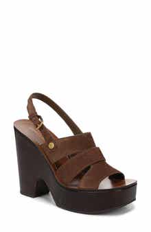 Veronica Beard Peony Slingback Platform Sandal