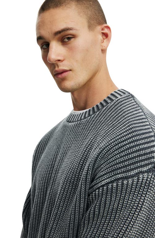 COTTON ON WASHED BOX FIT CREW KNIT