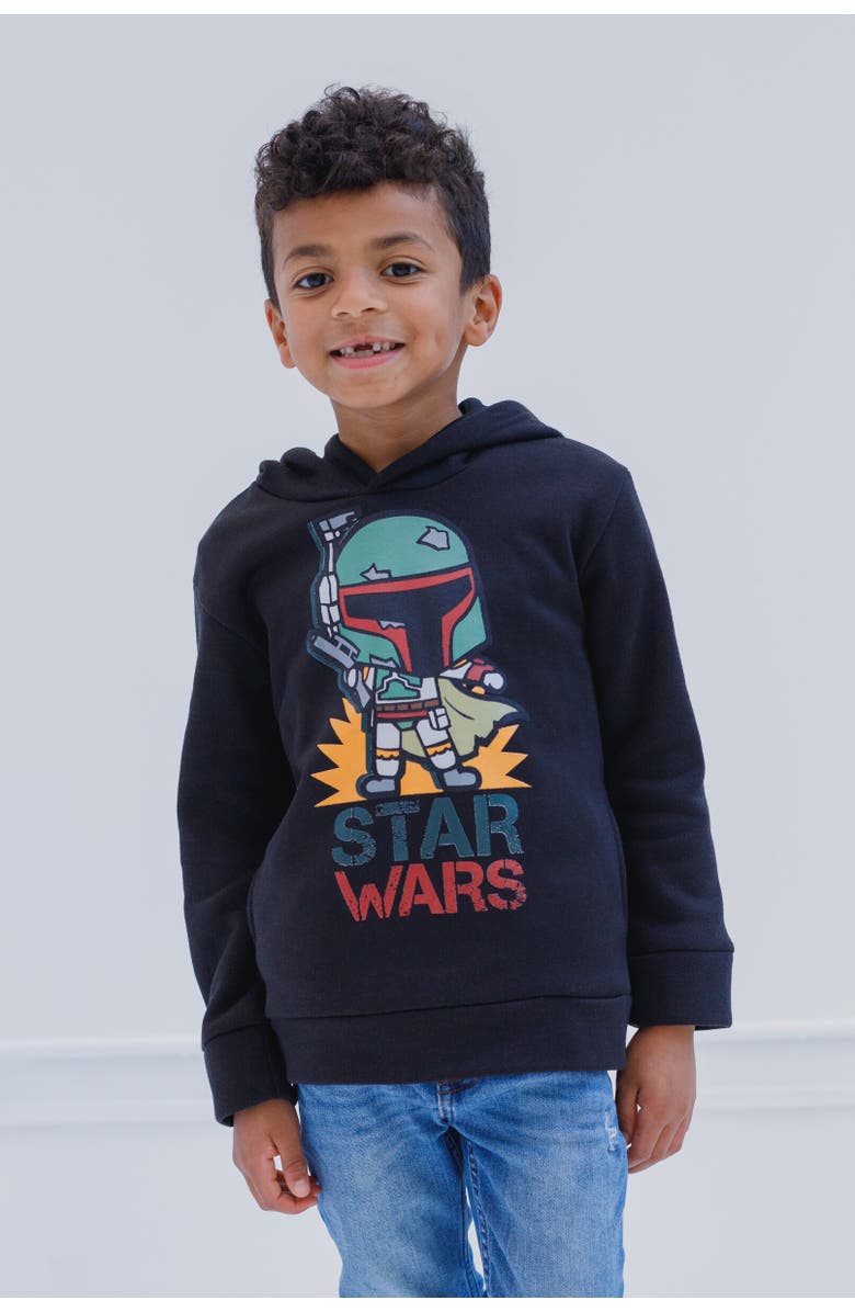 Star Wars Boba Fett Pullover Hoodie, Alternate, color, Black