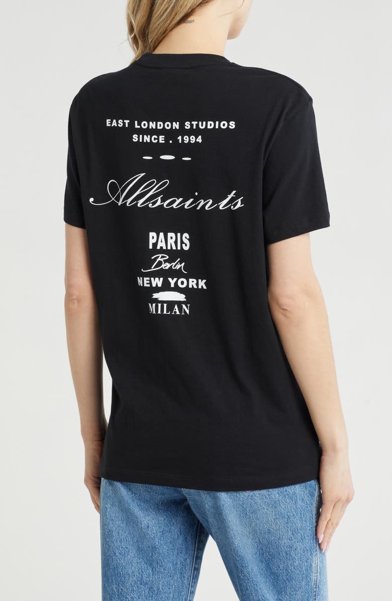 AllSaints Vita Logo Print T-Shirt, Alternate, color, 