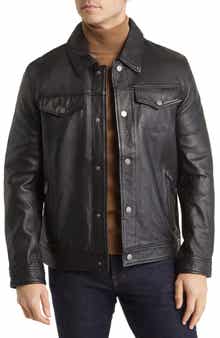 Frye Leather Trucker Jacket
