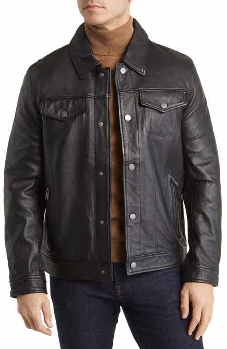 Frye Leather Trucker Jacket