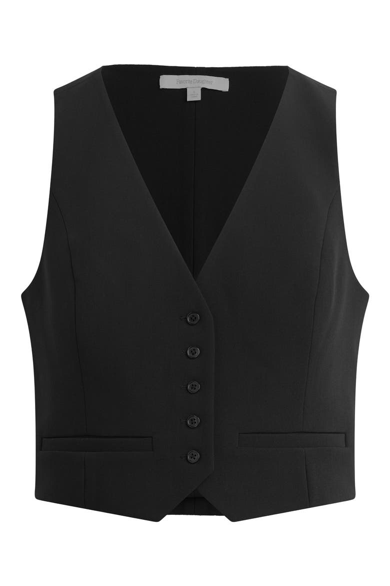 The Little Classic Vest, Alternate, color, BLACK