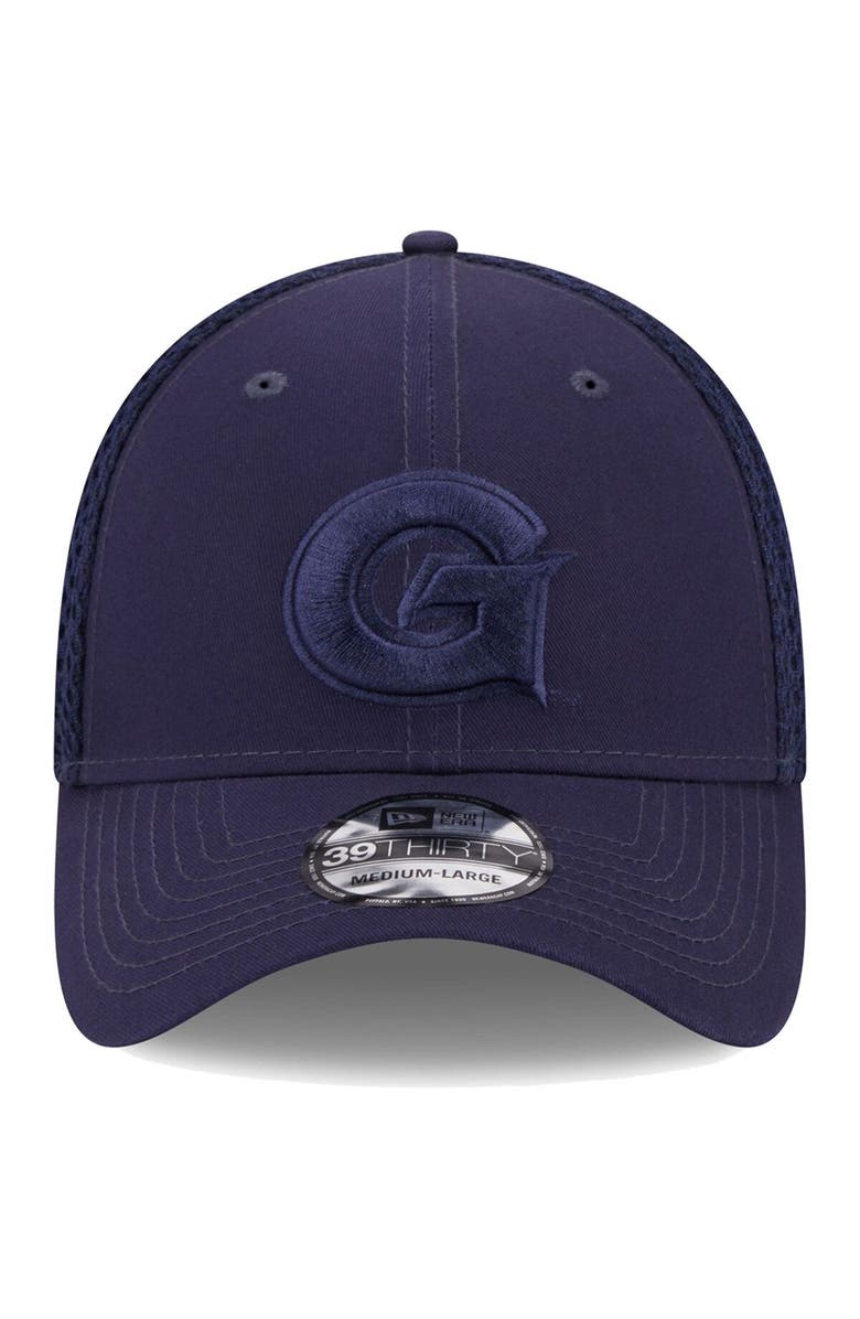 New Era Men's New Era Navy Georgetown Hoyas Team Neo Tonal 39THIRTY Flex Hat, Alternate, color,