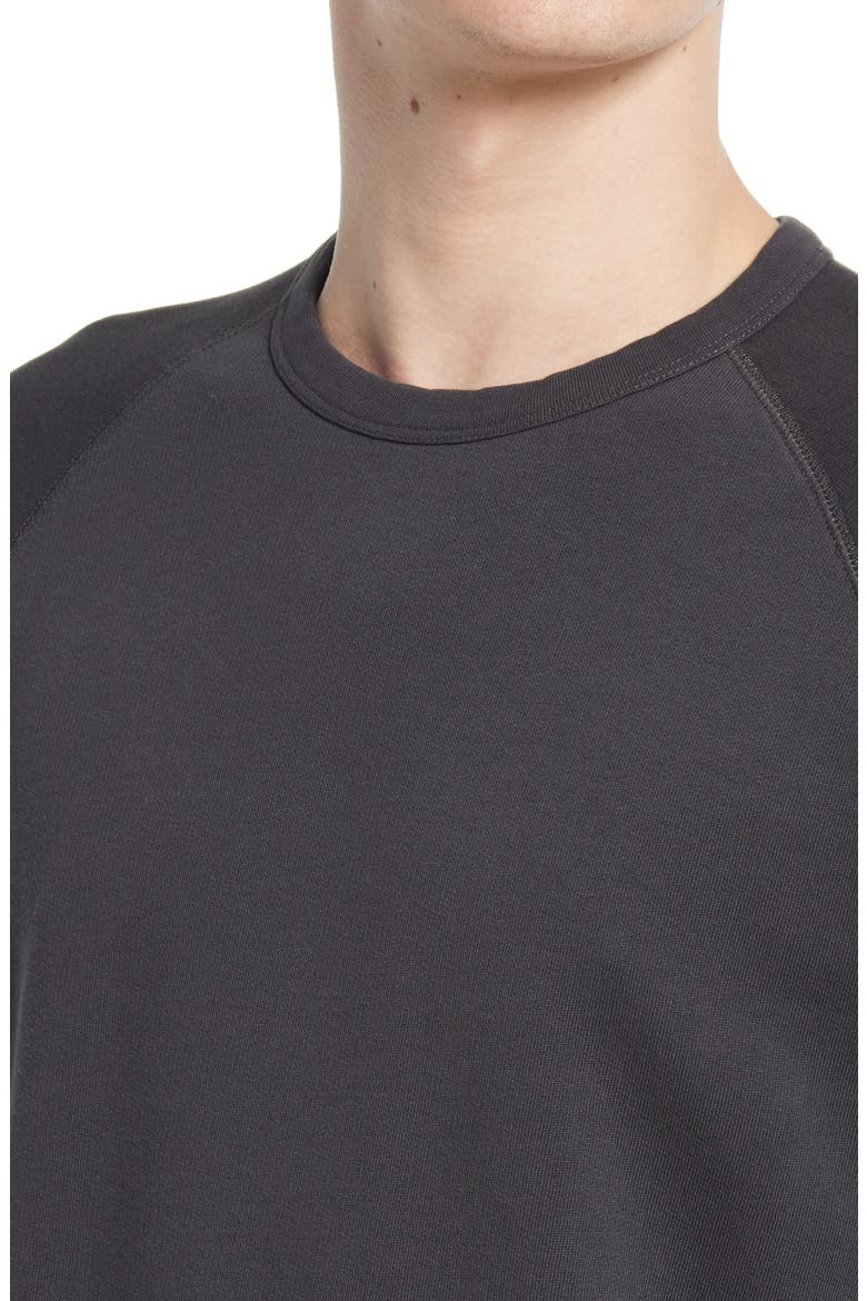 Regular Fit Crew Sweatshirt, Alternate, color, WASHED BLACK