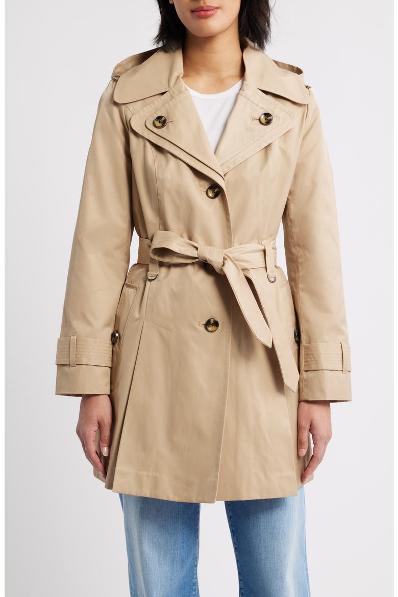 Single Breasted Trench Coat, Main, color, STONE