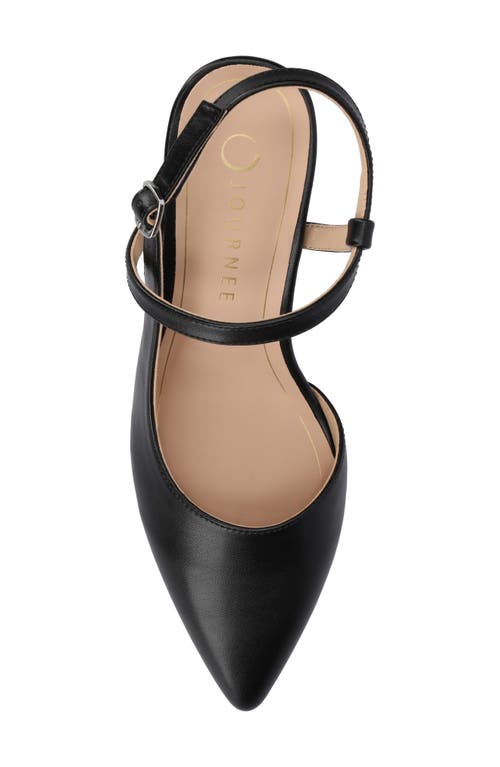Shop Journee Collection Scipio Pointed Toe Pump In Black