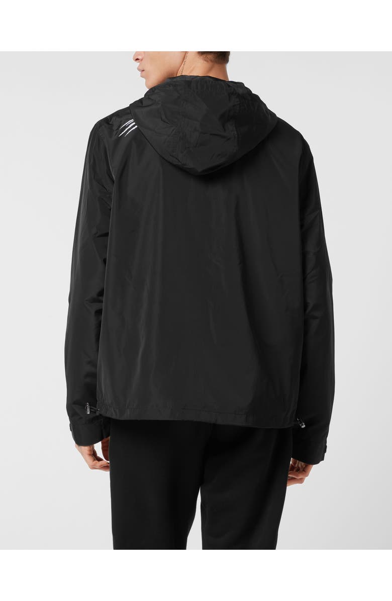 PLEIN SPORT Nylon Windbreaker, Alternate, color, Black