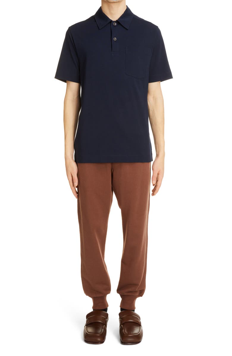 Dries Van Noten Helder Short Sleeve Jersey Polo, Alternate, color,