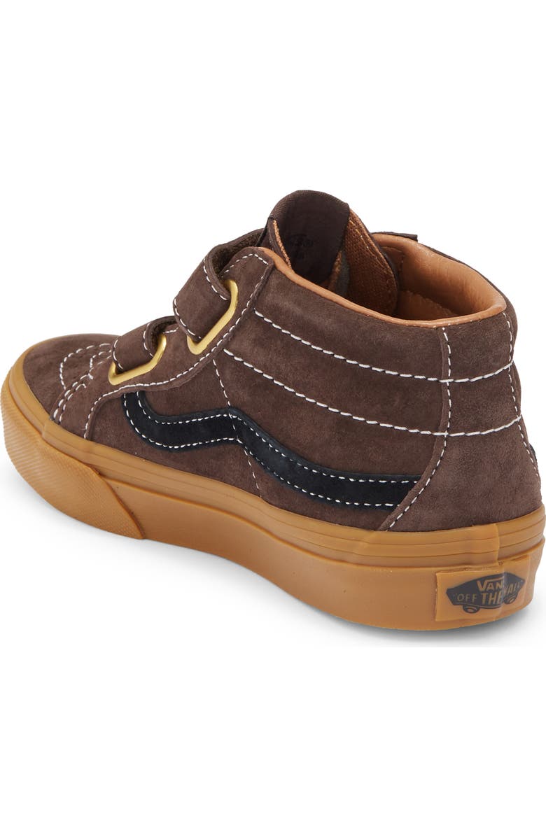 Vans Kids' Sk8-Mid Reissue V Suede Sneaker, Alternate, color, Demitasse