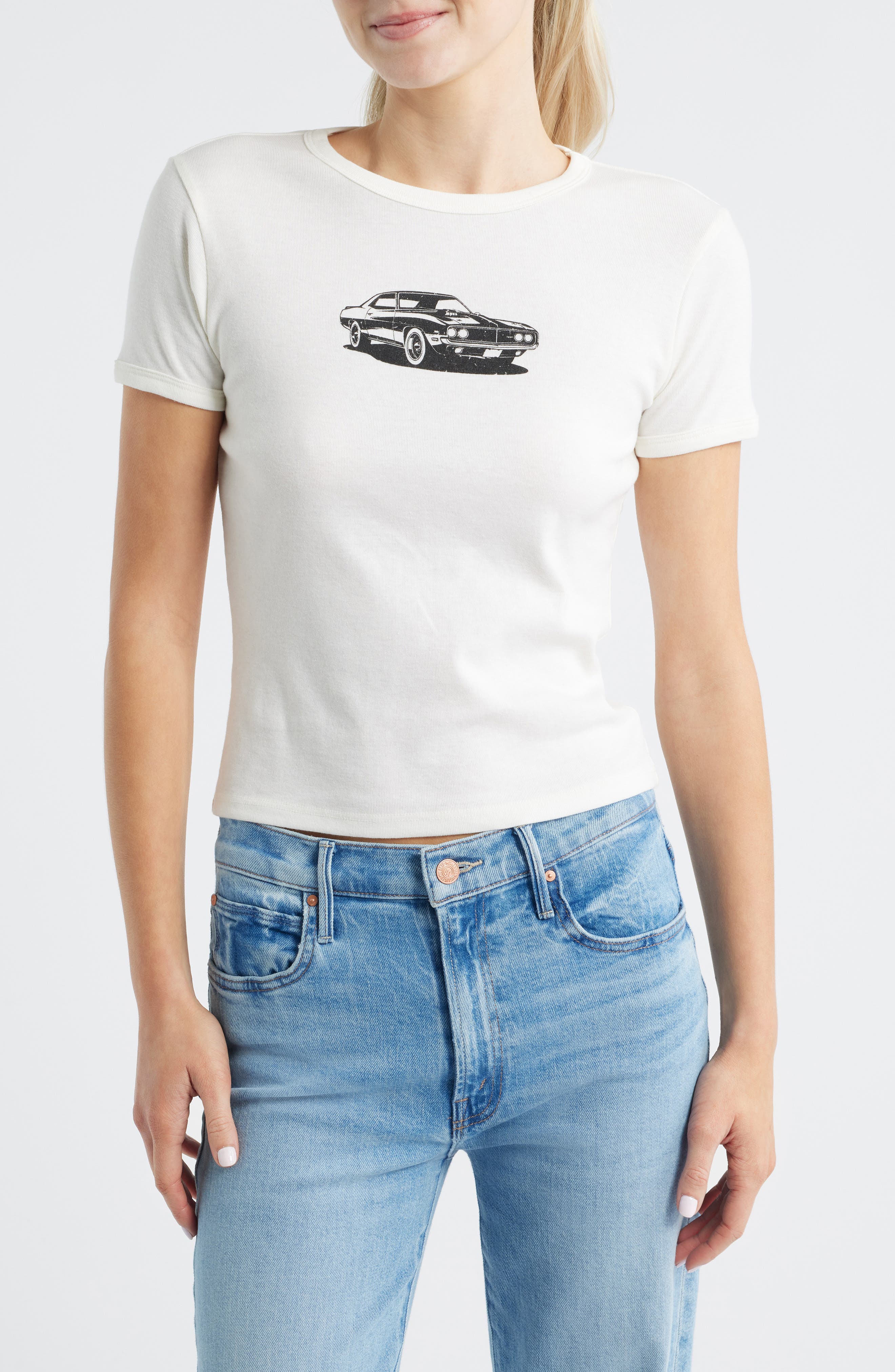Vinyl Icons Muscle Car Baby Tee