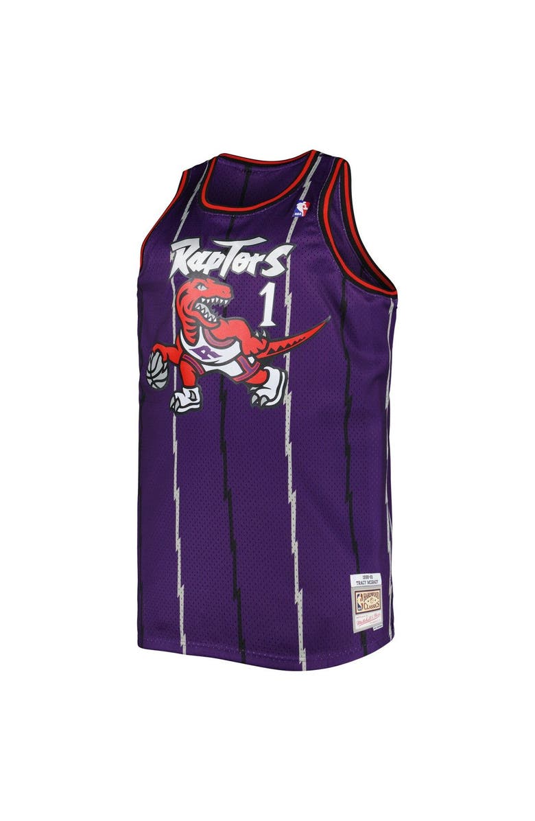 Mitchell & Ness Men's Mitchell & Ness Tracy McGrady Purple Toronto Raptors Big & Tall Hardwood Classics 1998/99 Swingman Jersey, Alternate, color, Purple