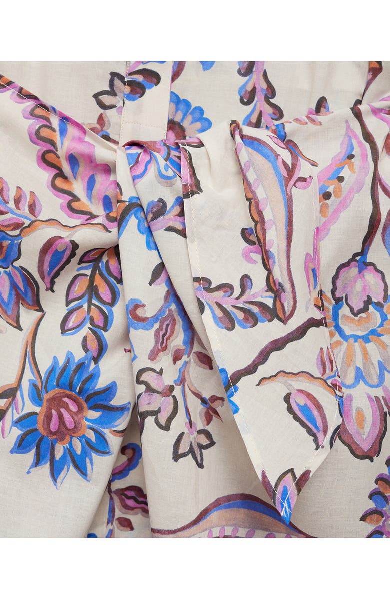 MANGO Floral Cotton Shirtdress, Alternate, color,